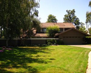 new roof of a brown home