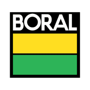 the boral logo is shown in yellow, green and black